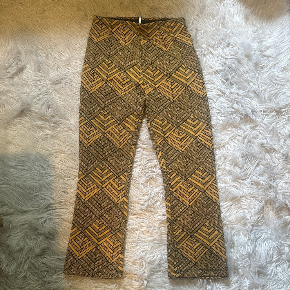 Free People Geometric Patterned Pants - image 2